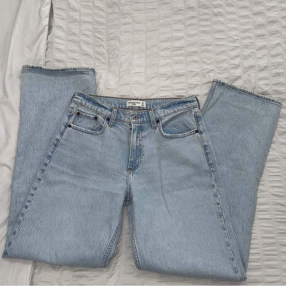 Abercrombie & Fitch Light Blue Straight Leg Jeans